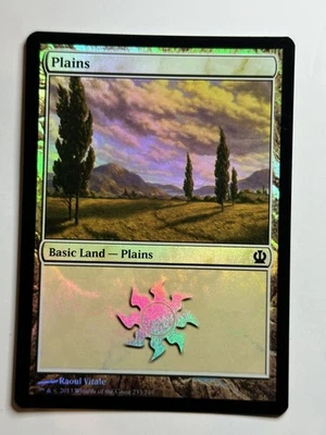 Plains () Theros 233 Foil MTG Card LP-NM - Image 1 of 2