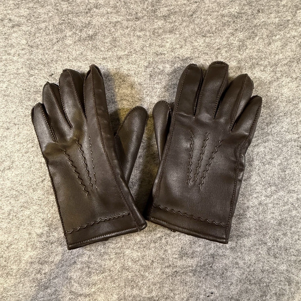 Guantes vintage para dama 100 % forro de piel de conejo talla mediana Foto 1 de 4