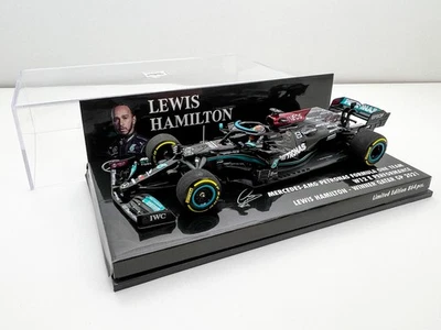 2021 Hamilton Mercedes W12 Qatar Losail 1:43 Minichamps 410212144 (NO SPARK) - Immagine 1 di 4