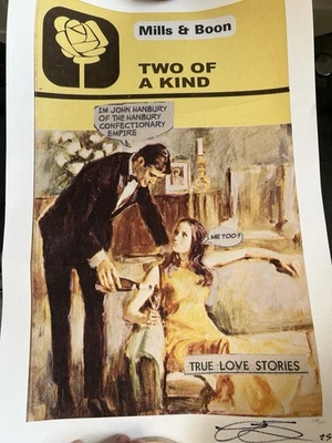 Connor Brothers Mills & Boon handsignierter Two of A Kind nummerierter Druck - Bild 1 von 4