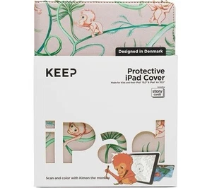 KEEP KE-KIDIPC10-BRW iPad 10.2" & iPad Air 10.5" Folio Case incl. Story Cards - Picture 1 of 2