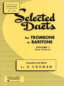 Rubank Selected Duets for Trombone Baritone Vol 1 Easy-Medium Sheet Music Book - Picture 1 of 1