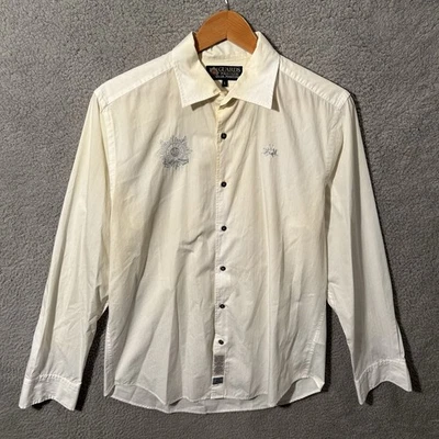 Camisa de vestir bordada La Martina Guards Polo Club para hombre L blanca Foto 1 de 4