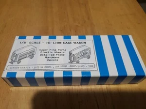 HO Circus Crafts 1/8 Scale 16' Lion Cage Wagon CW-25 - Picture 1 of 2