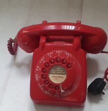 Vintage 1960 70  GPO Rotary Dial Red Telephone UNTESTED