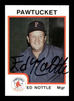 1987 Procards New Britain Red Sox  72 Ed Nottle signed auto autograph  - Image 1 of 2