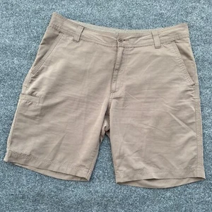 Royal Robbins Shorts Womens 10 Tan Cargo Nine Inch Inseam Zipper Back Pocket - Picture 1 of 12
