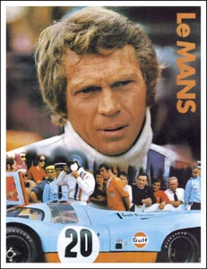 Steve McQueen Gulf Le Mans Poster - Picture 1 of 1