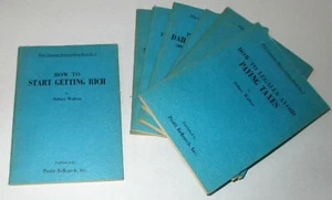 SIDNEY WALTON PROFIT RESEARCH 7 BOOK SET 1961 START GETTING RICH money secrets - Picture 1 of 5
