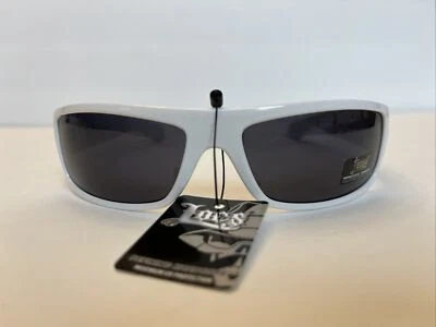Locs 9003 White Black BANDANA Sunglasses | Gangster Cholo Designer Shades - Image 1 of 4