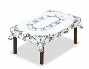 Rectangular lace effect WHITE Tablecloth 130 x 180cm (51"x71") perfect gift - Picture 1 of 1