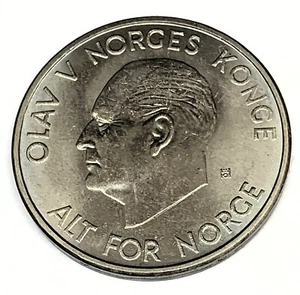 # C506 NORWAY COIN, FIVE KRONER 1964 Unc. - Picture 1 of 2