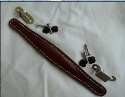 PENN ELCON VINTAGE AMPLIFIER HANDLE BROWN LEATHER LOOK FENDER AMPLIFIER SPEAKER - Image 1 of 4