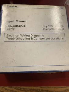 Manual de reparación Golf/jetta/gti descapotable 1993-1999 diagramas de cableado eléctrico - Imagen 1 de 3