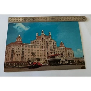 Vintage Don-Ce-Sar Resort Hotel - St. Petersburg Fl. RPPC - um 1960 - Oldtimer Autos - Bild 1 von 6