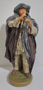 02960 Pastorello Presepe napoletano - Statuina in terracotta - Suonatore - 27 cm - Picture 1 of 8
