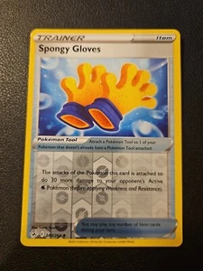 Schwammhandschuhe 243/264 Pokemon Karte SWSH Fusion Strike Reverse HOLO FOLO FOLIE - Bild 1 von 1