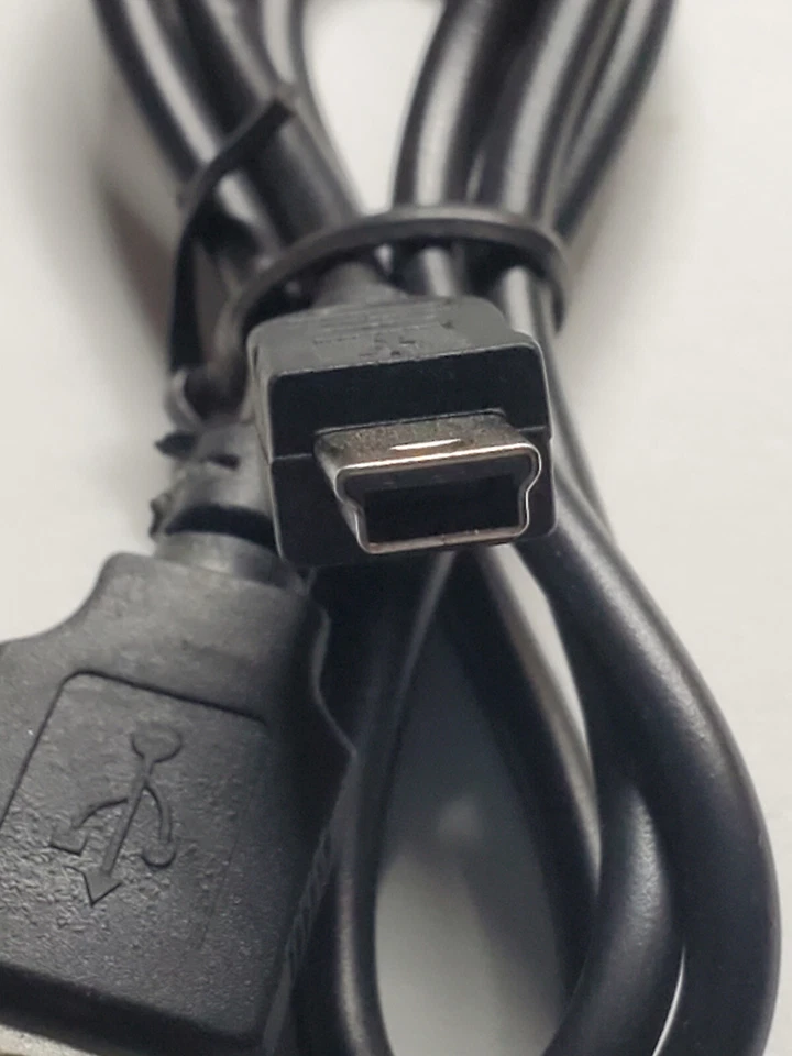 2ft USB 2.0 A Male to Mini-B 5pin Male Data Sync Charge Cable GPS Cell Phone MP3 - Image 1 of 4