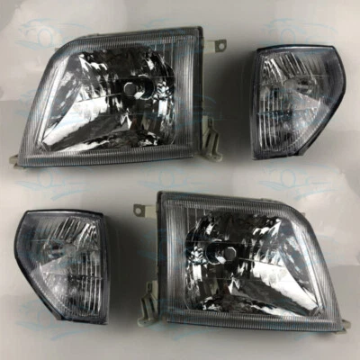Juego faros delanteros aptos para Toyota LAND CRUISER PRADO LC 90 1996 2002 DIESTRO+DERECHO Foto 1 de 4