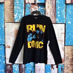 Unisex Old Navy RUN DMC Graphic T-Shirt Long Sleeve M, L Black NEW TAG - Picture 1 of 11