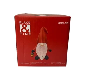 Place & Time Holiday Outdoor 4 FUSS beleuchtet aufblasbar Weihnachtswichtel NEU - Bild 1 von 3