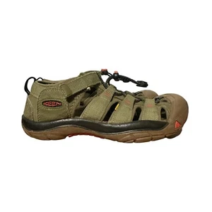 Keen Sandals Water Shoes Newport H2 Green Blk Hiking Boys Size 5 Youth - Picture 1 of 6