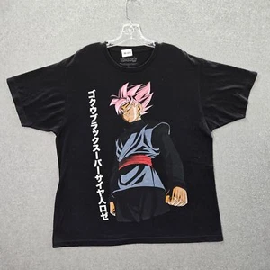 Dragon Ball Super Men Shirt XL Black Graphic Print Anime Goku Black Short Sleeve - Picture 1 of 8