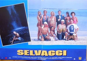 LOTTO SET 5 FOTOBUSTE LOBBY CARD SELVAGGI VANZINA SOLFRIZZI GREGGIO CINEMA - Picture 1 of 5