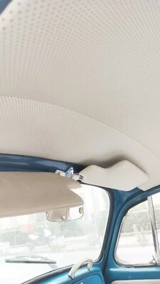 Techo perforado compatible Vw Volkswagen Beetle Bug vinilo 1947-1967 crema Foto 1 de 4