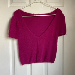 Top corto Free People Keep Me Warm en fucsia talla XS - Imagen 1 de 5