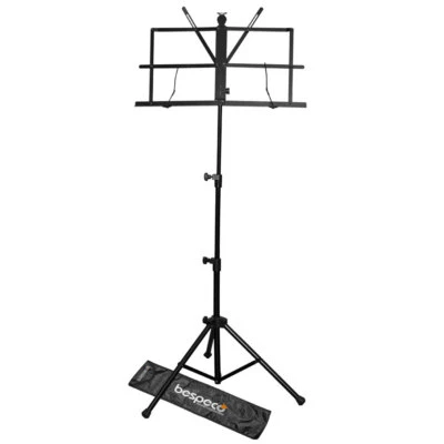 BESPECO BP01X Leggio in acciaio regolabile, richiudibile, borsa inclusa