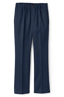 Lands' End Girl's Perfect Fit Elastic Iron Knee Chino Pants Navy 7 NWOT (58) - Image 1 of 4