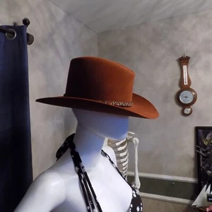 VTG Resistol Felt Self Conforming 7 1/4 RUST Color Western Hat Stagecoach - Picture 1 of 22