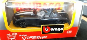 Bburago 1/43 Dodge Viper RT/10 4105 Black MIB - Picture 1 of 4