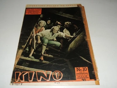 Kino 10/1936 Polish magazine Errol Flynn, Ginger Rogers, Anna May Wong, K Horn - Image 1 of 2
