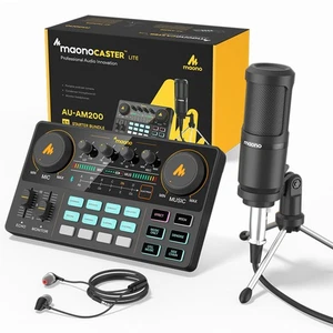 Maono AU-AM200-S1 ALL-IN-ONE Podcast Production Studio with Microphone - Picture 1 of 4