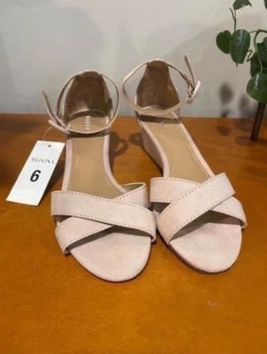 Merona Women’s Blush Wedge Heels Size 6 - Image 1 of 2