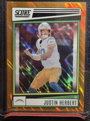 2022 Score - Justin Herbert #136 Lava /599 - Image 1 of 4