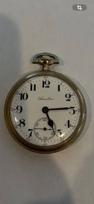VER VIDEO: Reloj Bolsillo Vintage Hamilton 16s 17j Juego de Palancas 1911 EE. UU. Grado 974 Foto 1 de 4