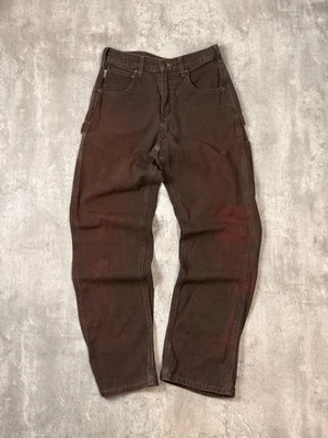 Vintage Carhartt Canvas Workwear Carpenter Pants Size 29 Brown - Image 1 of 4