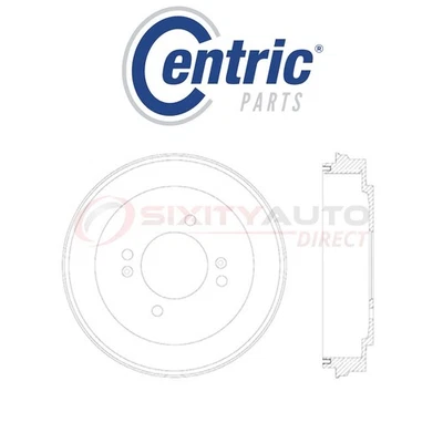 Centric C-TEK Brake Drum for 2015-2017 Hyundai Grand i10 1.3L L4 - Kit Set wk Foto 1 de 4