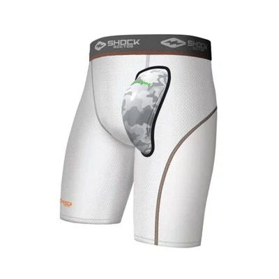 Pantalón Corto de Compresión con AirCore Copa Dura Blanco M  Foto 1 de 3