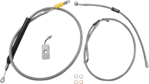 LA Choppers 15-17” Ape Hanger Stainless Cable/Brake Line Kit LA-8155KT-16 - Picture 1 of 1