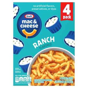 Kraft Ranch Macaroni & Cheese Dinner 7.25 oz 4 Pack Boxed Pasta Meal. - Picture 1 of 12