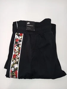 Nike Sportswear Womens CZ1453-010 Black Side Floral Printed Track Pants Size M - Picture 1 of 5