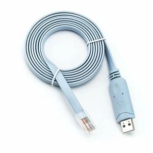 Cable de consola Cisco USB 5 pies CH340 RJ45 para routers Cisco CAT 5 nuevo RS232 comprar - Imagen 1 de 4