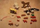 Tiere aus Holz - Tigerente Pferd Maus Zieh-Tier Bauernhoftiere ... *** Konvolut