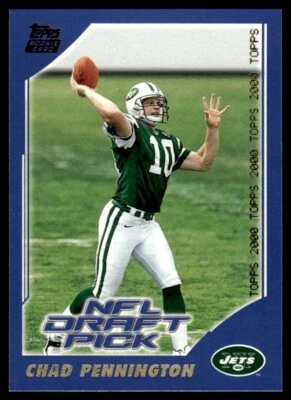 2000 Topps Chad Pennington Rookie New York Jets #387 - Image 1 of 2