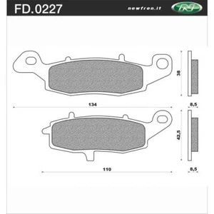 Newfren Front Brake Pads for Kawasaki W650 EJ650 1999-2005 >Tour Sintered - Picture 1 of 1
