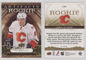 2009-10 Upper Deck Artifacts Rookie Gold /50 John Negrin #199 Rookie RC